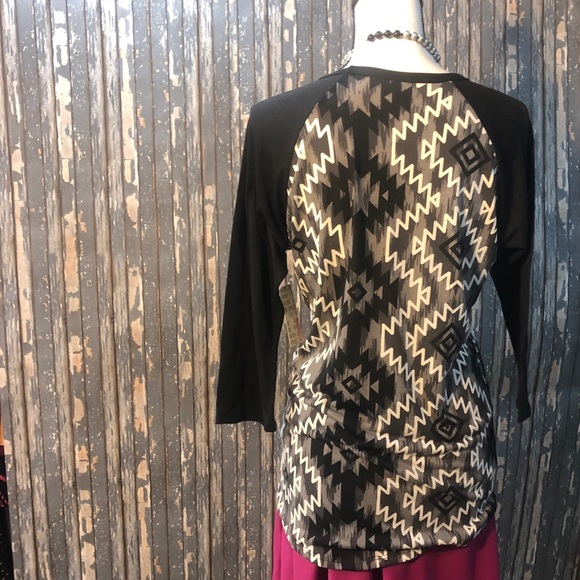 NWT LuLaRoe Randy - Black Grey White - Size Small - Picture 4 of 8